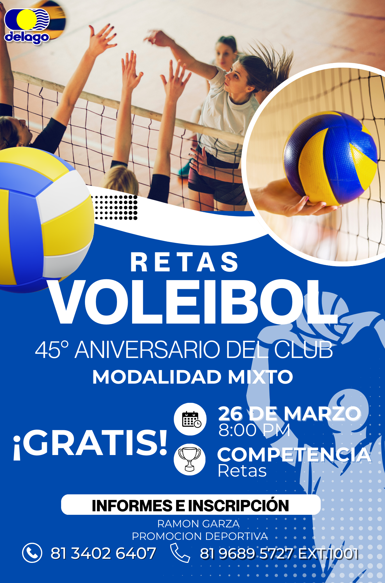 Retas de Voleibol